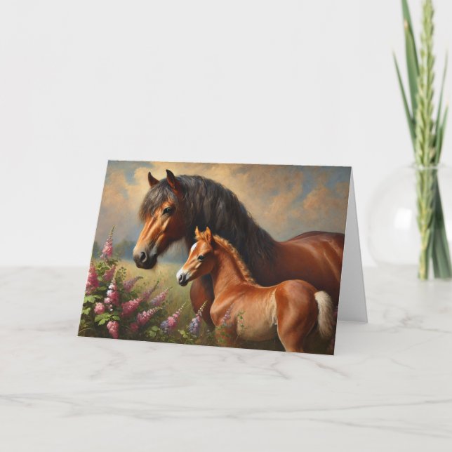 Carte Mare de Baie avec une peinture Fleur sauvage de Fo (Devant)