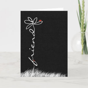 Carte marguerite et coccinelles de l'anniversaire de