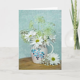 Carte Marguerites Dans L'Embrayeur Vintage