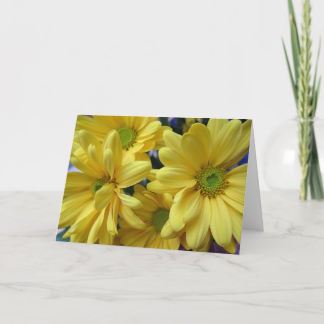 Carte Marguerites jaunes (Devant)