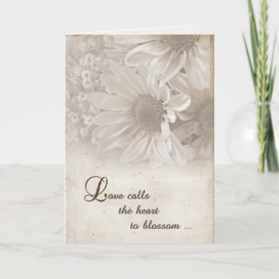 Carte Marguerites Mariages douces