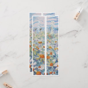 Carte Marguerites personnalisées avec nom Deux Signets