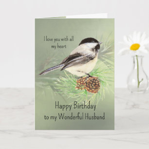 Carte Mari Anniversaire Amour mon coeur Bécasseau