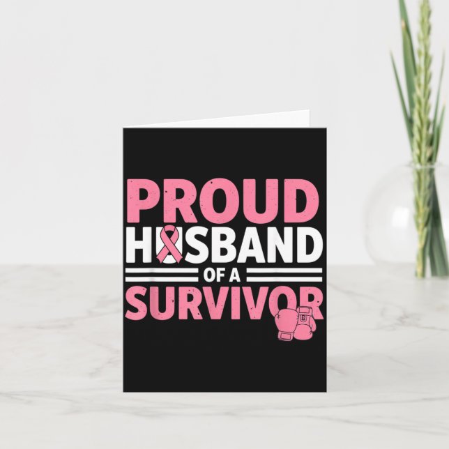 Carte Mari fier d'une survivante - Cancer du sein (Devant)