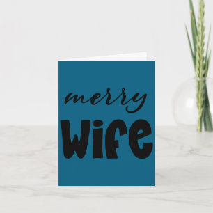 Carte Mari Noël époux famille correspondance xmas