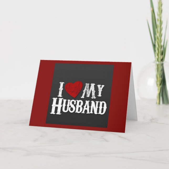 CARTE ***MARI*** POUR VOTRE ANNIVERSAIRE **JE T'AIME** (Devant)
