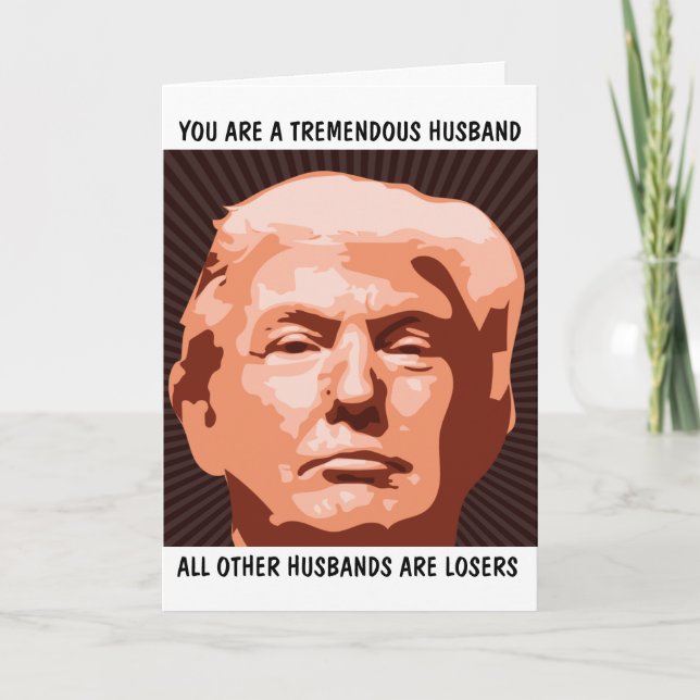 CARTE MARI SUPER MARI DONALD TRUMP ANNIVERSAIRE (Devant)