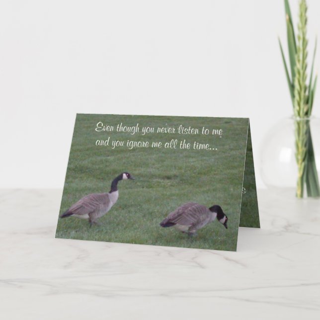 CARTE MARI VOUS N'ÉCOUTEZ JAMAIS FÊTE DES PÈRES (Devant)