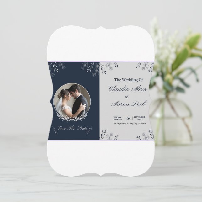 Carte mariage (Debout devant)