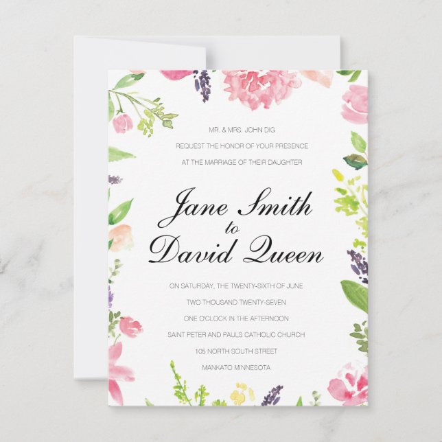 Carte mariage (Devant)