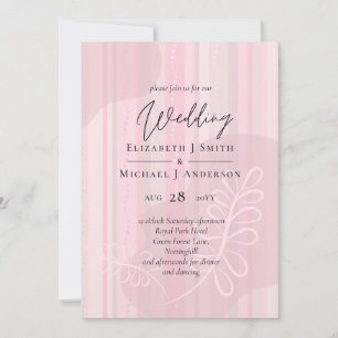 Carte Mariage Abstrait moderne scandinave japonais