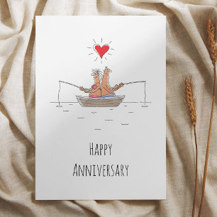 Carte Mariage Anniversaire Marié Couple Red Heart Card