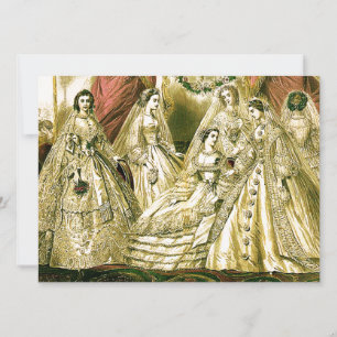 Carte Mariage Antique de la Mariée