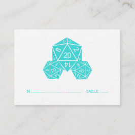 Carte Mariage Aqua D20 Dice