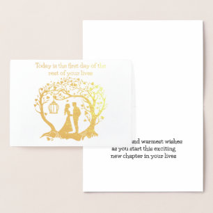 Carte mariage Aujourd'hui est le premier jour du r