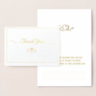 Carte mariage avec véritable huile d'or