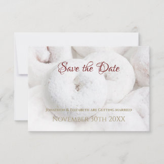 Carte Mariage Beignet au Sucre en Poudre