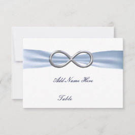 Carte Mariage Blue Infinity Table Place