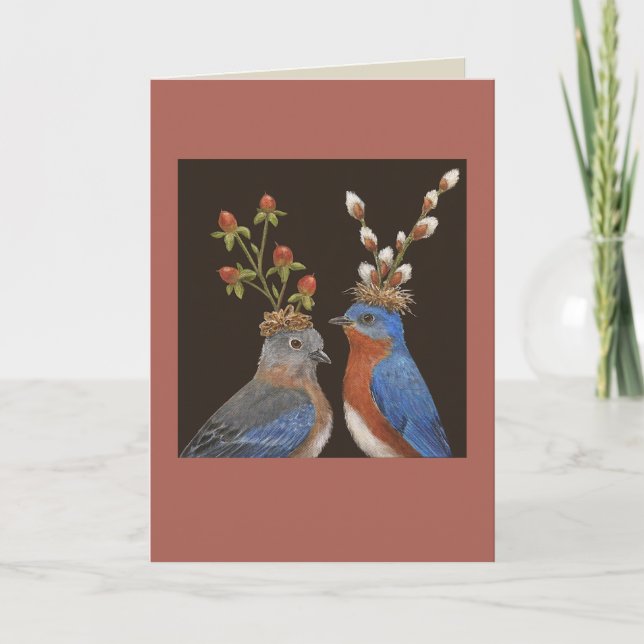 Carte Mariage Bluebird (Devant)