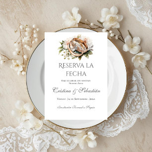 Carte Mariage Bohème Enregistrer la Date