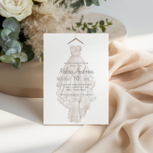 Carte Mariage Bohème Moderne Rose Élégant Floral