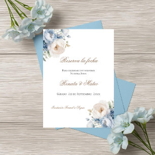 Carte Mariage Bohème Sauvegarder la Date