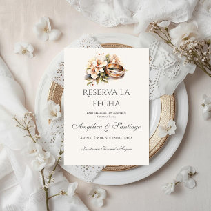 Carte Mariage Bohème Sauvegarder la Date