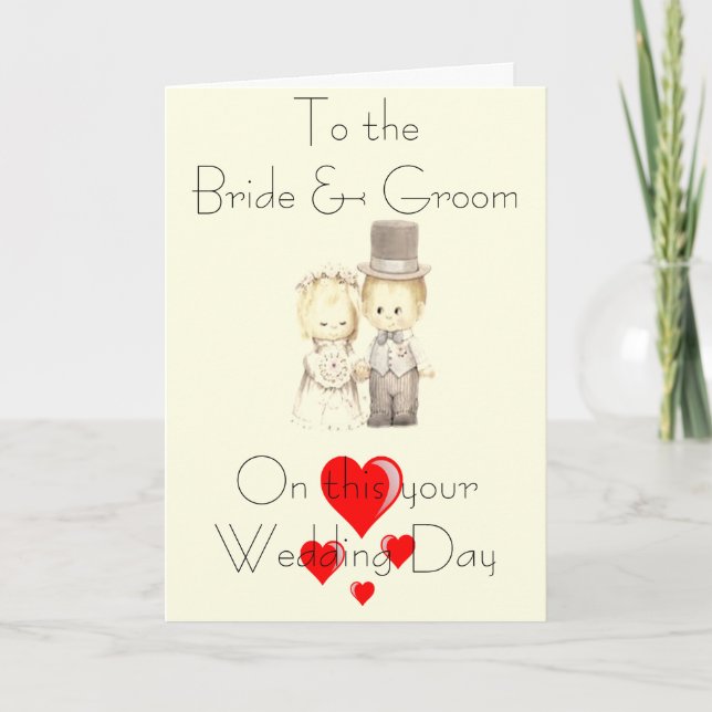 CARTE MARIAGE BRIDE & GROOM (Devant)