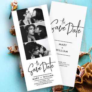 Carte Mariage cabine photo moderne enregistrer la date i