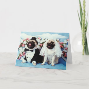 Carte Mariage carlin Dog