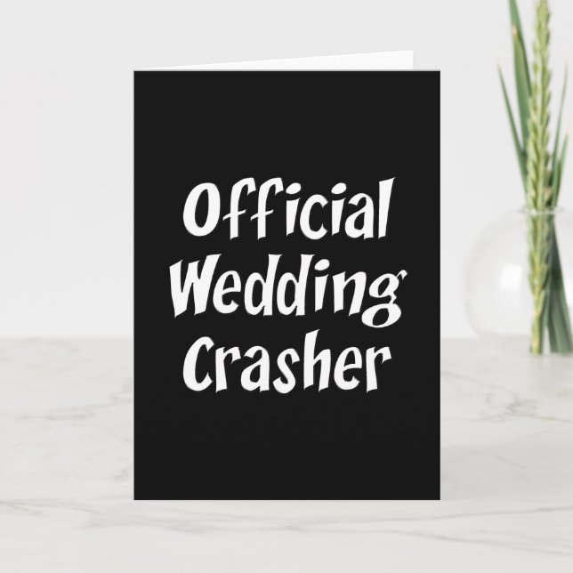 Carte Mariage Crasher (Devant)