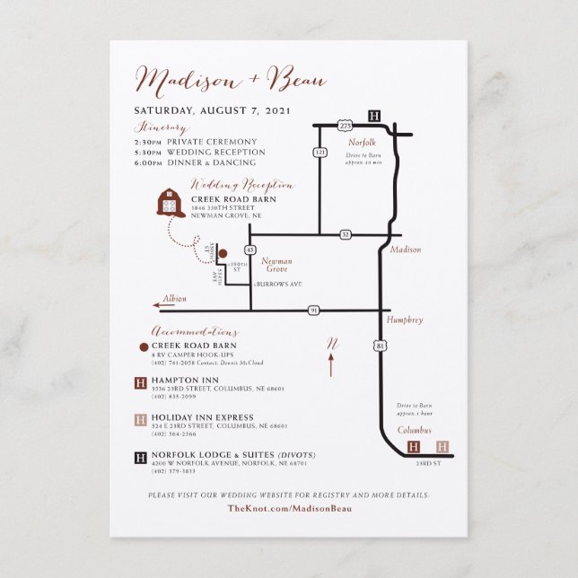 Carte mariage de boîtier - PERSONNALISÉ pour MADIS (Devant)