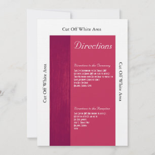 Carte Mariage de  de céréales rose/rose