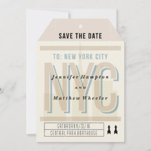 Carte Mariage de destination à New York
