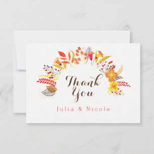 Carte Mariage de feuillage de Fleur sauvage Boho violet 