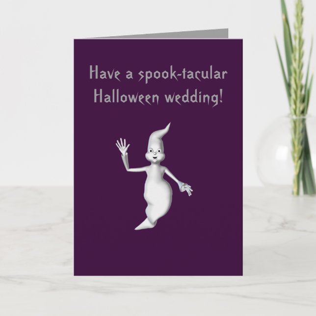 Carte "Mariage de Halloween de Spectre-tacular !" - (Devant)