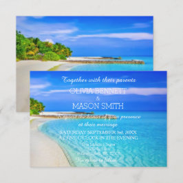 Carte Mariage de la plage de Destination Tropical