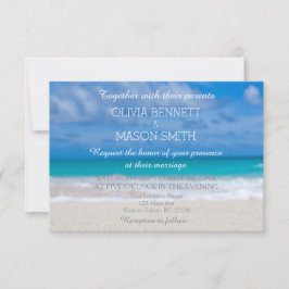 Carte Mariage de la plage de Destination Tropical 