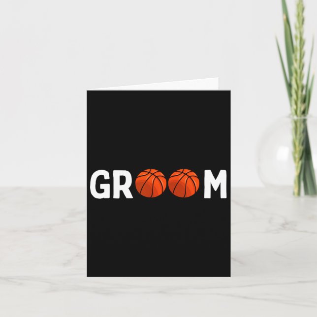 Carte Mariage de la salle de basket-ball Funny (Devant)