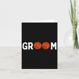 Carte Mariage de la salle de basket-ball Funny