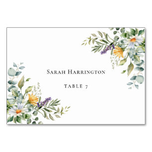 Carte Mariage de marguerites blanches
