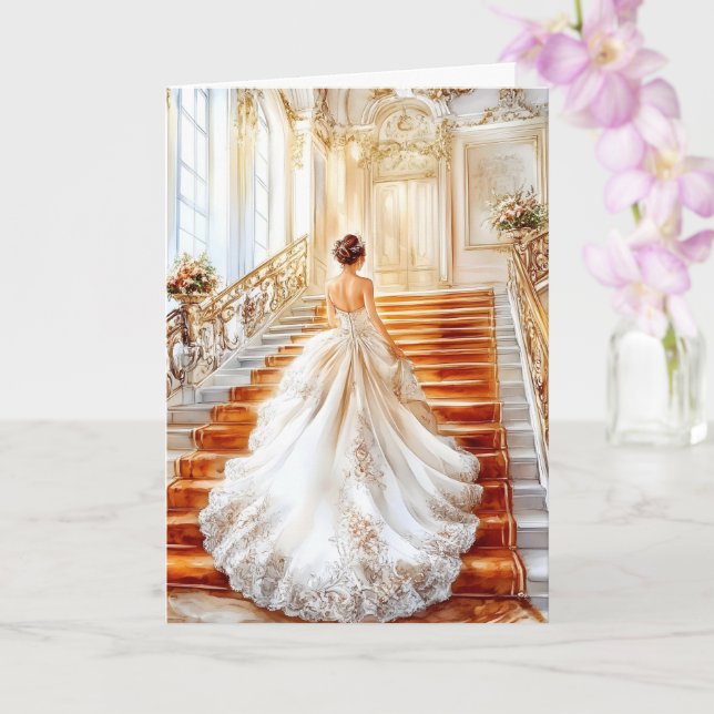 Carte Mariage de mariée (Orchidée)