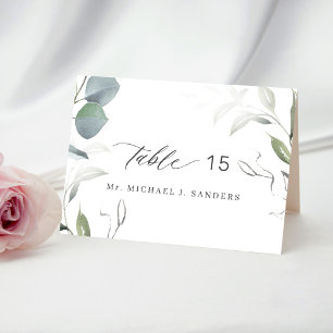 Carte mariage de nom d'invité personnalisée