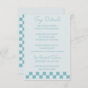 Carte mariage détaillée