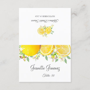 Carte Mariage d'été Boho Lemon moderne