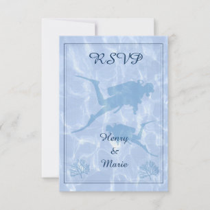 Carte Mariage Diver RSVP