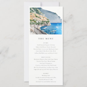 Carte Mariage du paysage de la côte d'Amalfi Itali