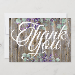Carte Mariage Élégant Rustique Typographie Blanche Photo