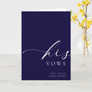 Carte Mariage Ellesmere Navy Ses Vows