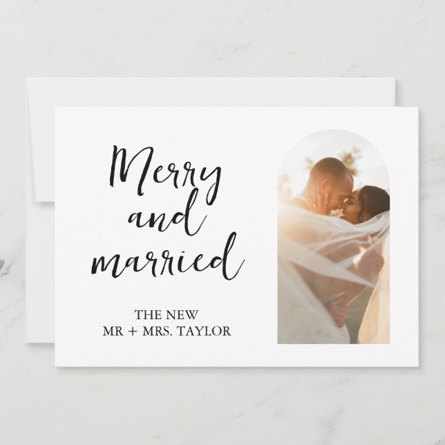 Carte Mariage Elopement de Noël (Devant)